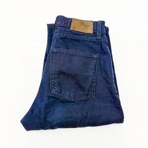 Naked Famous Wide Leg Dark Wash Denim Jeans Zip Fly Size 28